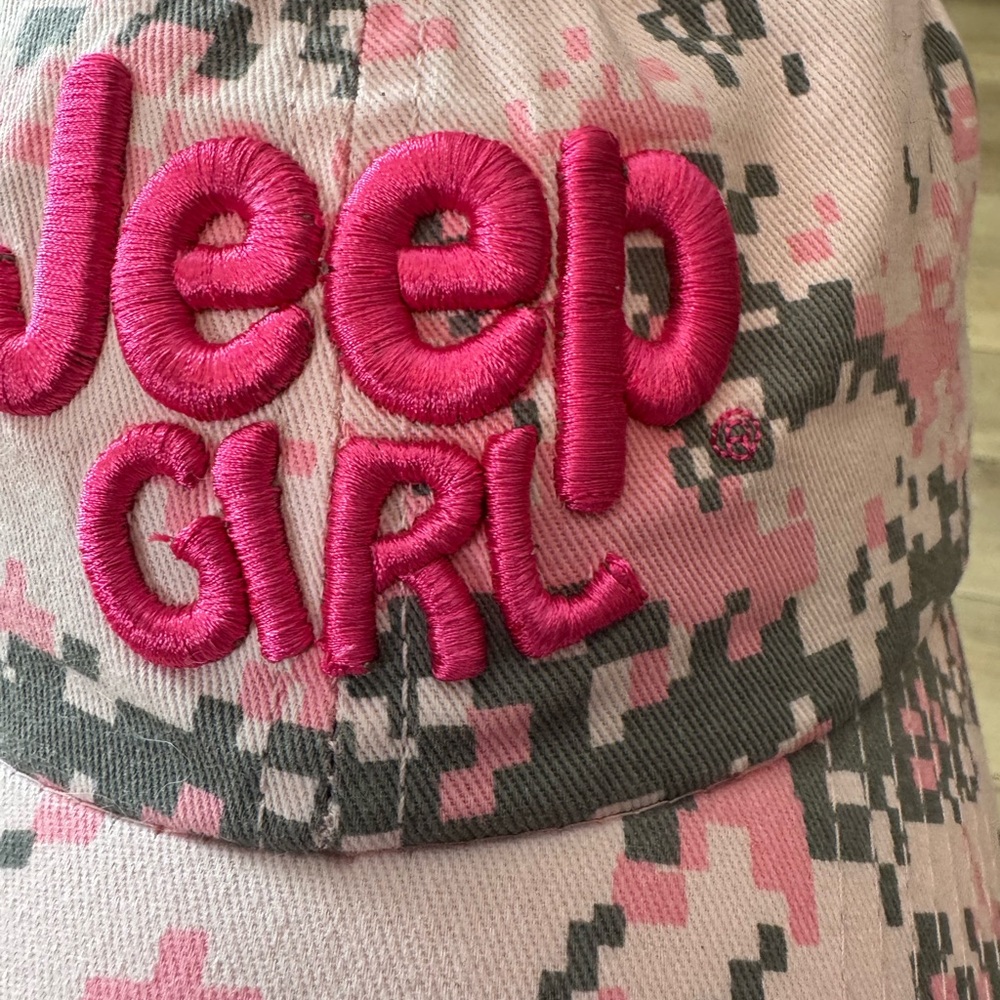 Jeep Pink and Gray Camo Baseball Hat - Picture 2 of 5